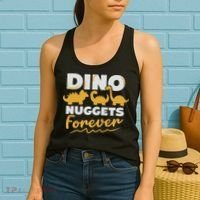 Chicken Dino Nuggets Lover Dino Nuggets Forever Funny Women's Tank Top thumb 2