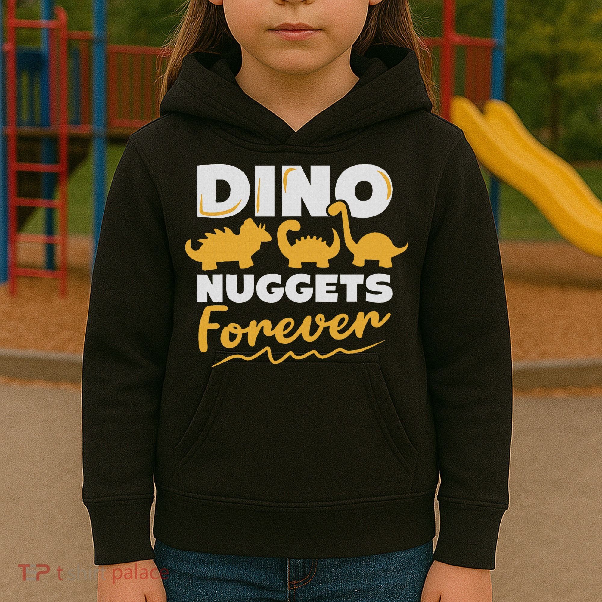 Chicken Dino Nuggets Lover Dino Nuggets Forever Funny Kids Hoodie