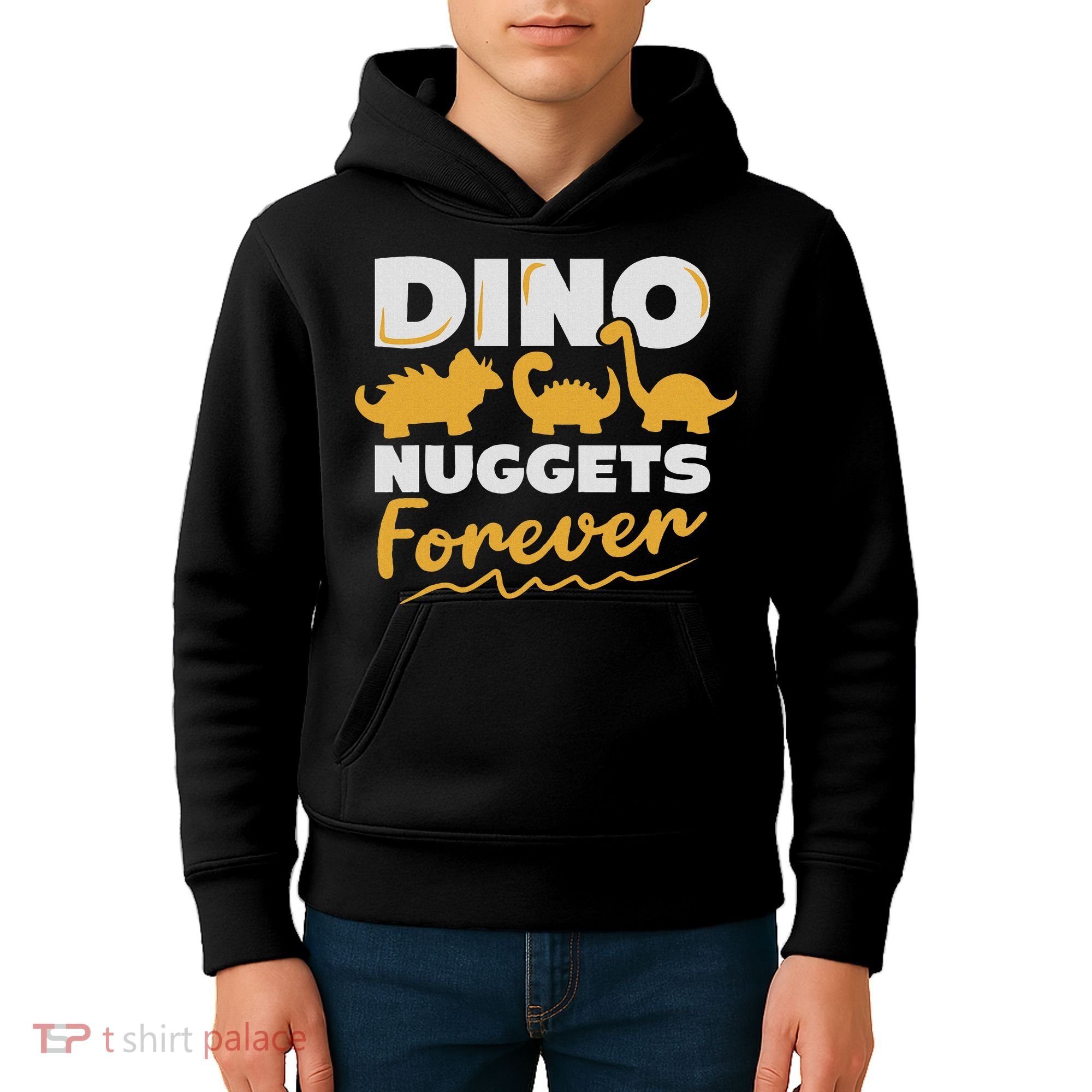 Chicken Dino Nuggets Lover Dino Nuggets Forever Funny Kids Hoodie