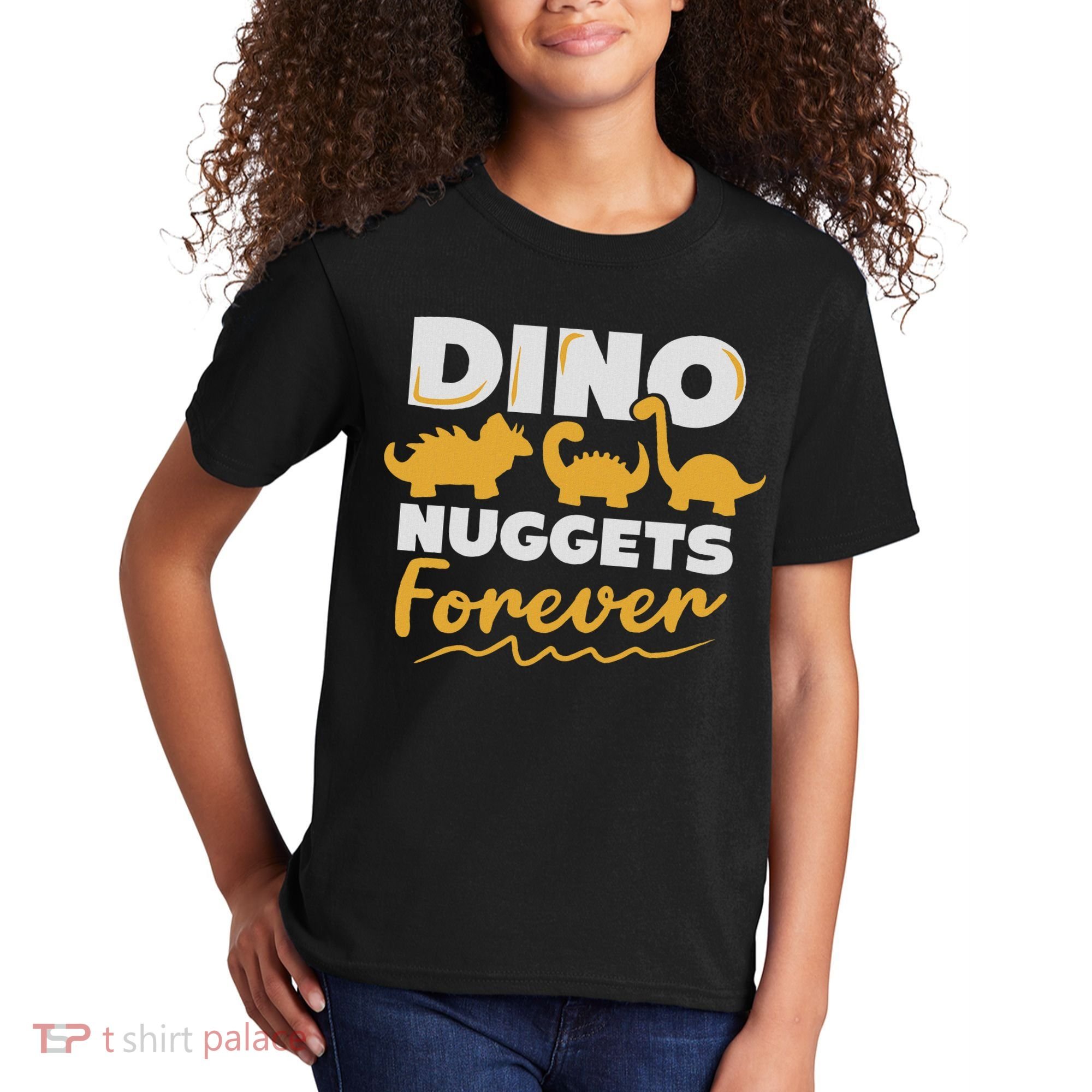Chicken Dino Nuggets Lover Dino Nuggets Forever Funny Kids T-Shirt