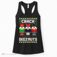 Crack Deez Nuts Nutcracker Nut Xmas Pajama Matching Women's Tank Top thumb 0