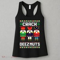 Crack Deez Nuts Nutcracker Nut Xmas Pajama Matching Women's Tank Top thumb 3