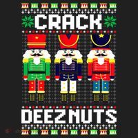 Crack Deez Nuts Nutcracker Nut Xmas Pajama Matching Hat thumb 2