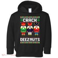 Crack Deez Nuts Nutcracker Nut Xmas Pajama Matching Toddler Hoodie thumb 0