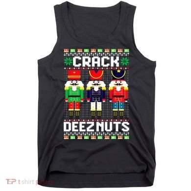 Crack Deez Nuts Nutcracker Nut Xmas Pajama Matching Tank Top