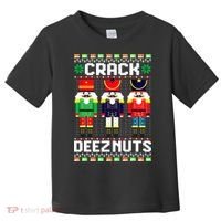 Crack Deez Nuts Nutcracker Nut Xmas Pajama Matching Toddler T-Shirt thumb 0