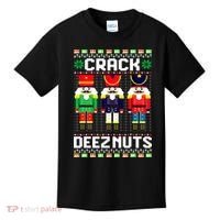 Crack Deez Nuts Nutcracker Nut Xmas Pajama Matching Kids T-Shirt thumb 0