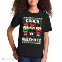 Crack Deez Nuts Nutcracker Nut Xmas Pajama Matching Kids T-Shirt thumb 2