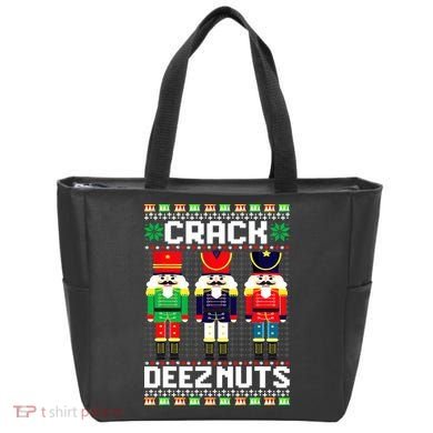 Crack Deez Nuts Nutcracker Nut Xmas Pajama Matching Tote Bag