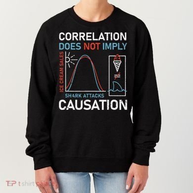 Correlation Does Not Imply Causation Women's Sweatshirt