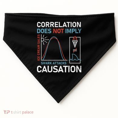 Correlation Does Not Imply Causation USA-Made Doggie Bandana