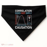 Correlation Does Not Imply Causation USA-Made Doggie Bandana thumb 0