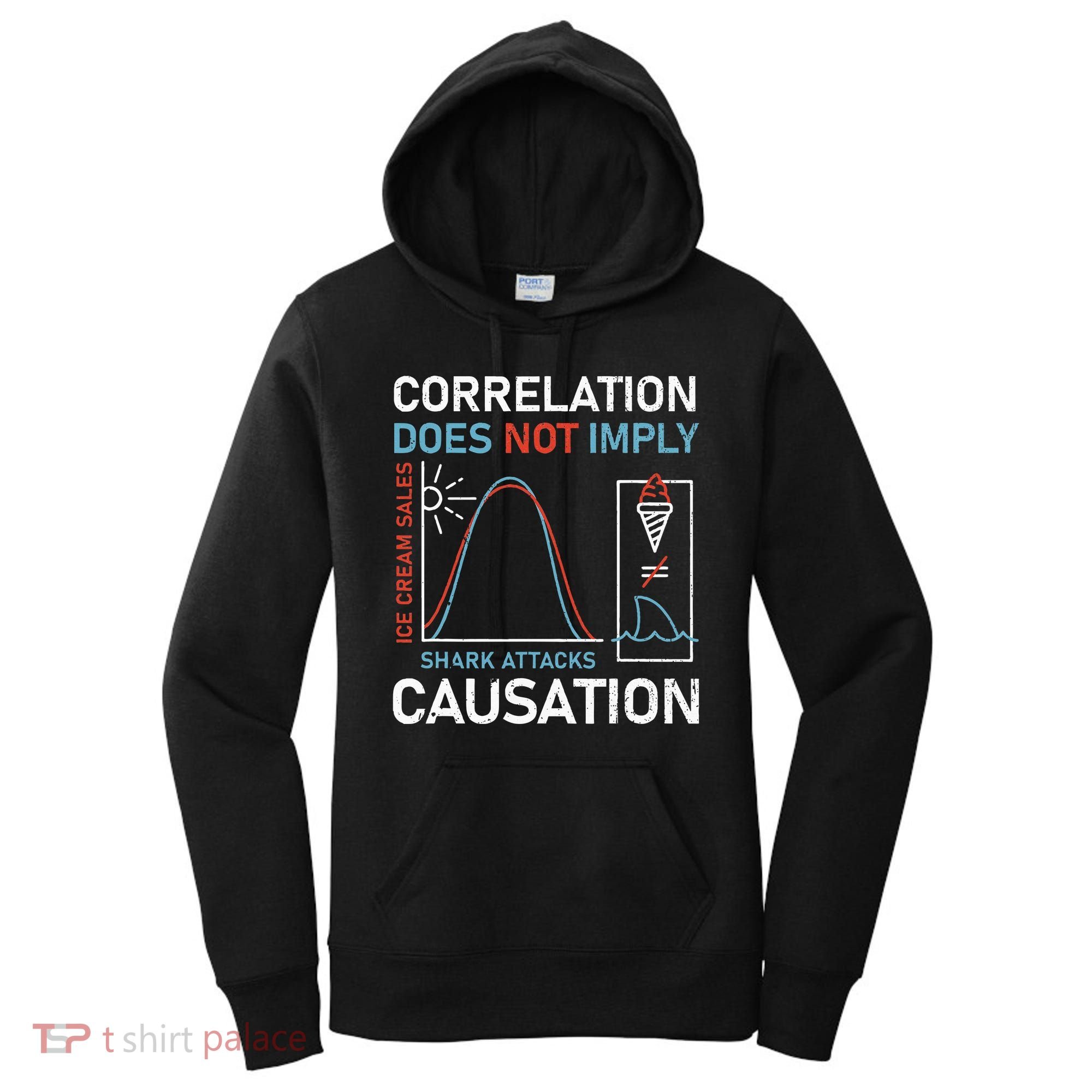 Correlation Does Not Imply Causation Women's Hoodie