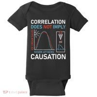 Correlation Does Not Imply Causation Baby Bodysuit thumb 0