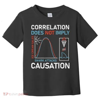 Correlation Does Not Imply Causation Toddler T-Shirt