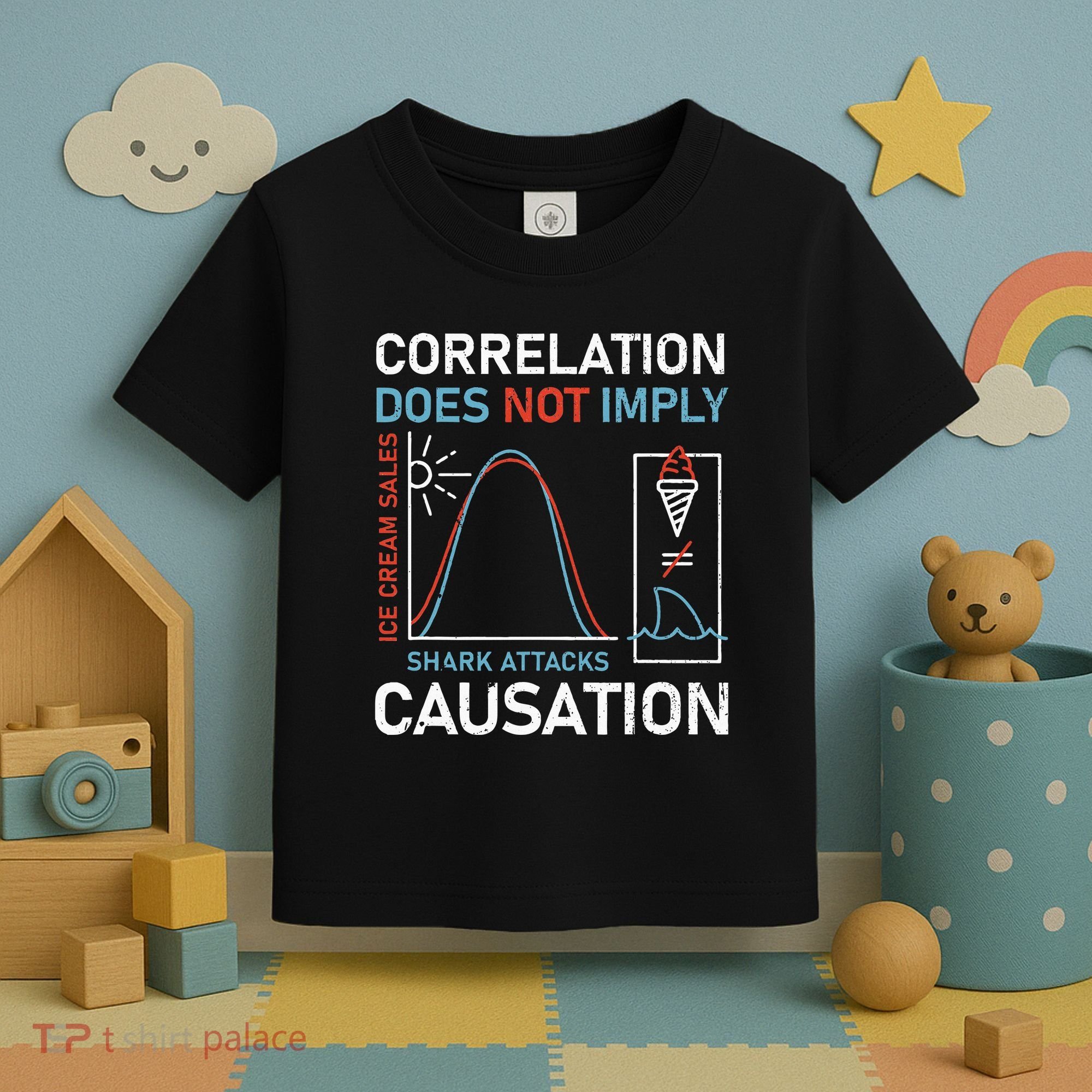 Correlation Does Not Imply Causation Toddler T-Shirt