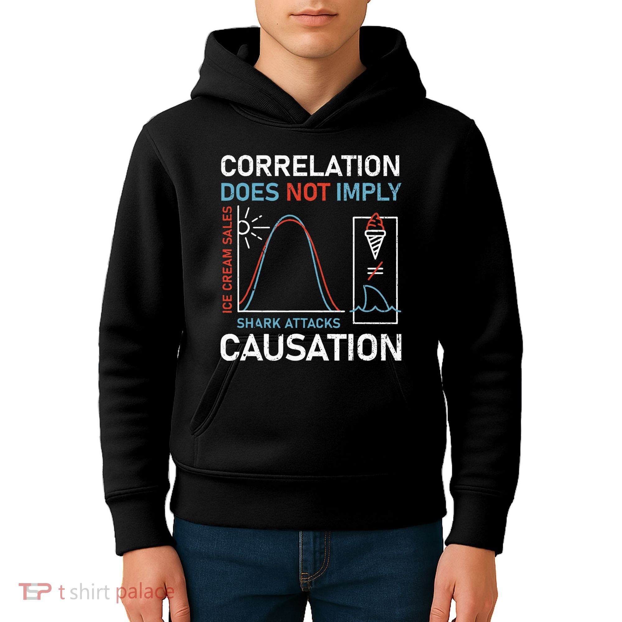 Correlation Does Not Imply Causation Kids Hoodie