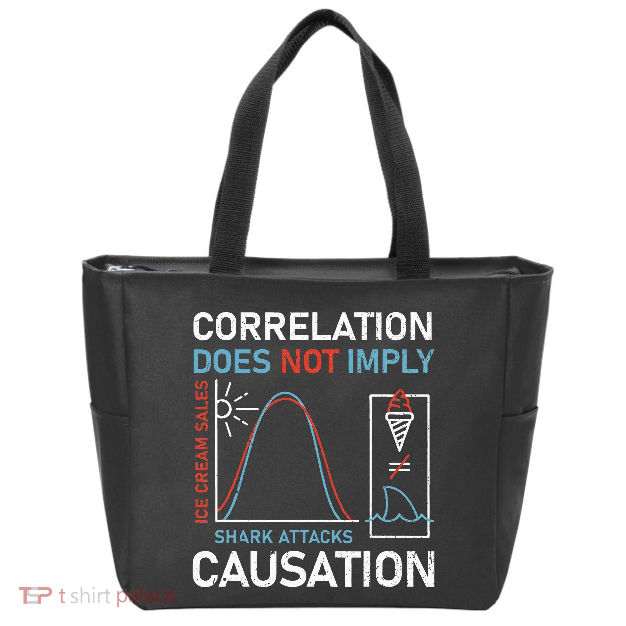 Correlation Does Not Imply Causation Tote Bag