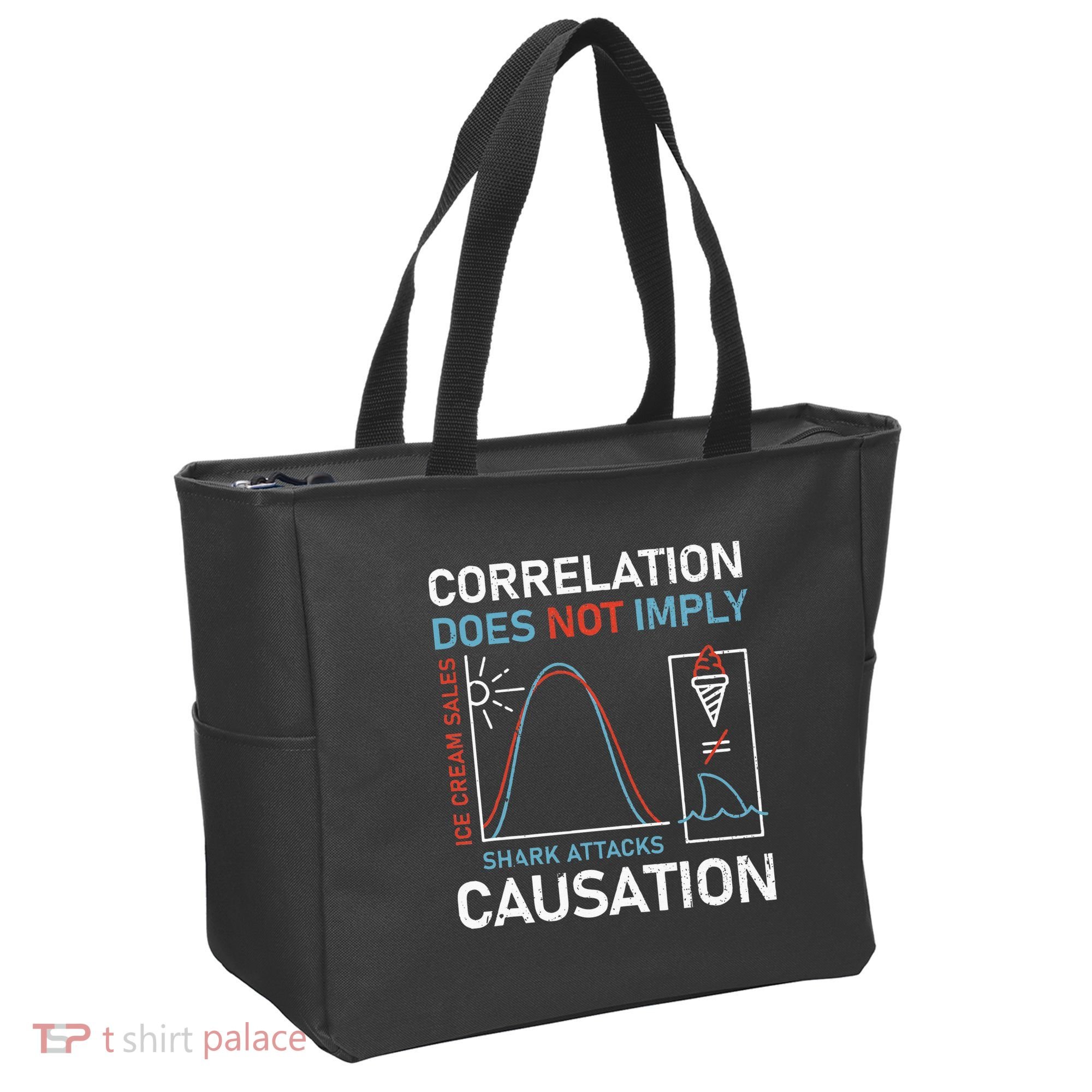 Correlation Does Not Imply Causation Tote Bag