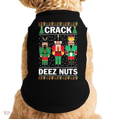 Crack Deez Nuts Christmas Doggie Tank