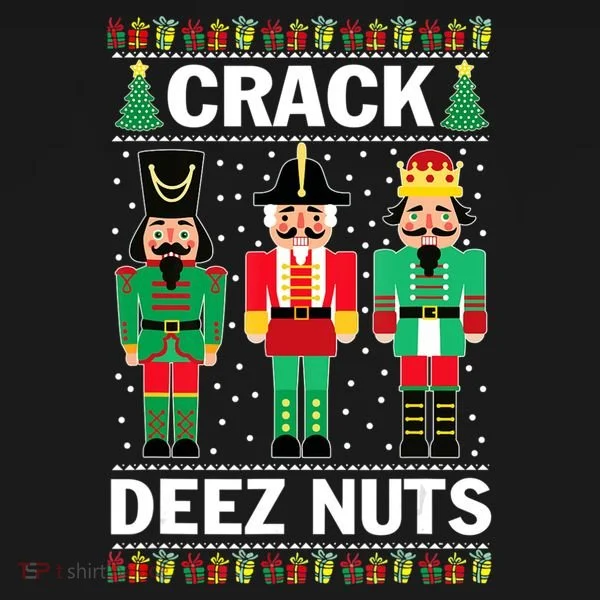 Crack Deez Nuts Christmas Doggie Tank