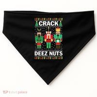 Crack Deez Nuts Christmas USA-Made Doggie Bandana thumb 0