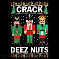 Crack Deez Nuts Christmas Ornament thumb 1