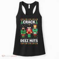 Crack Deez Nuts Christmas Women's Tank Top thumb 0