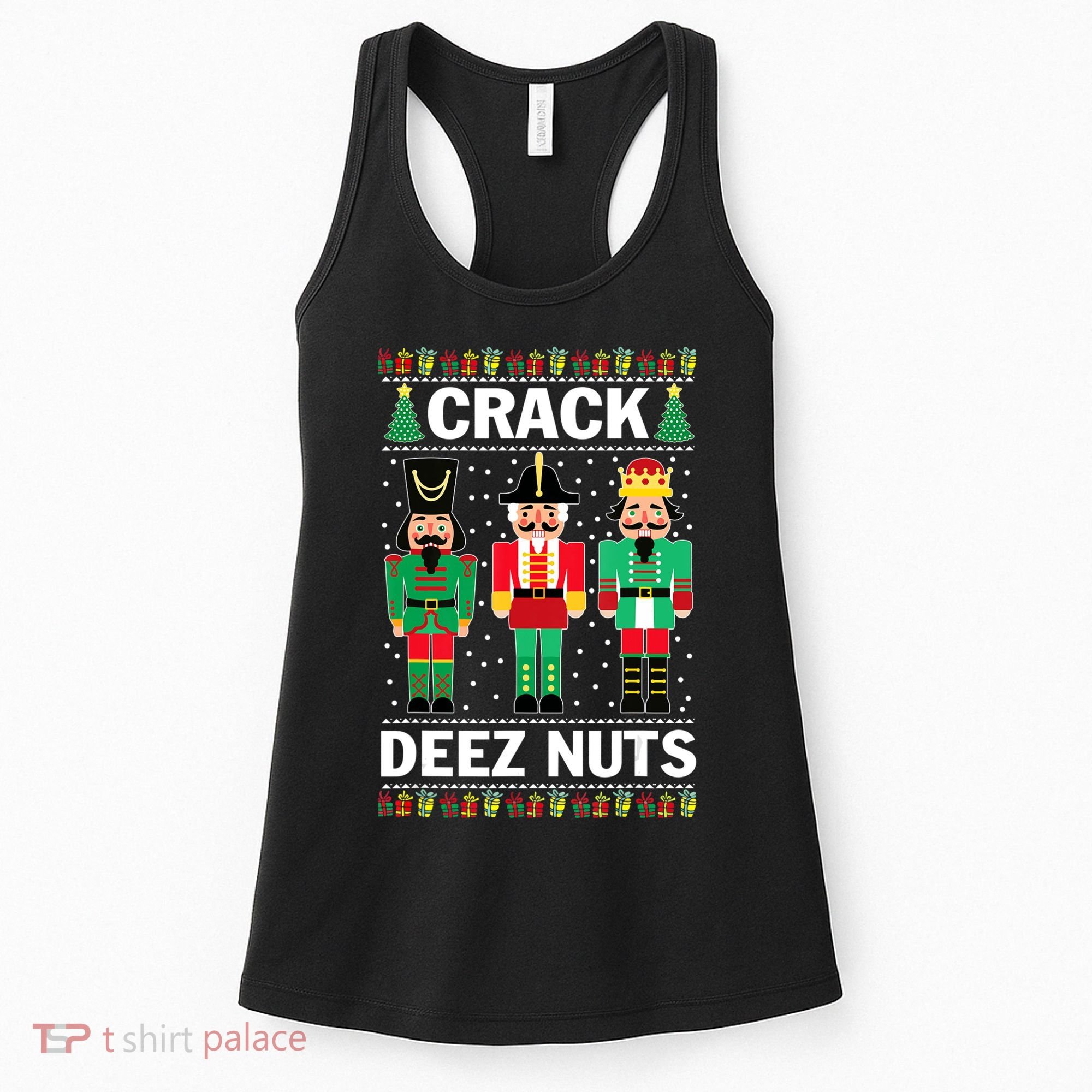 Crack Deez Nuts Christmas Women's Tank Top
