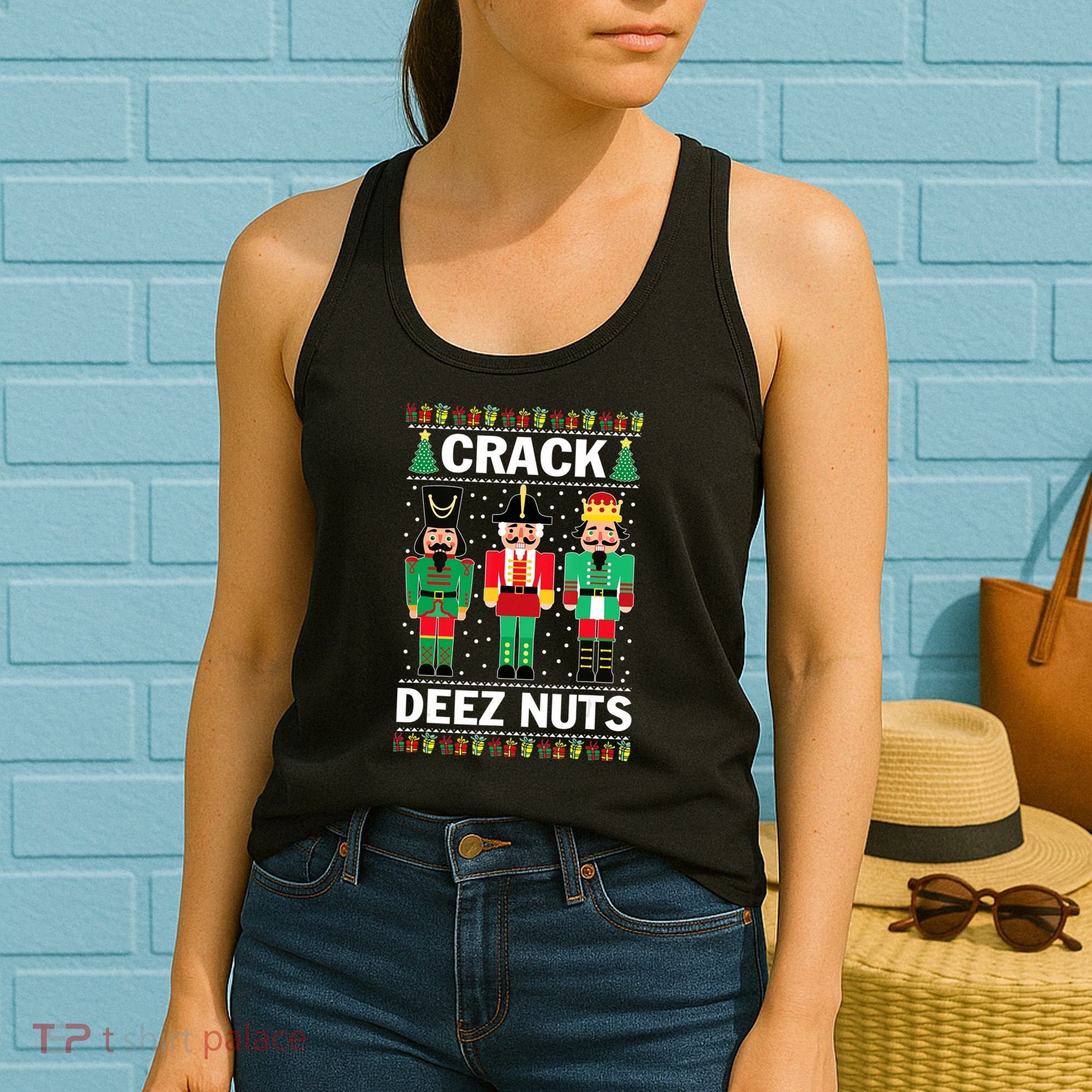 Crack Deez Nuts Christmas Women's Tank Top