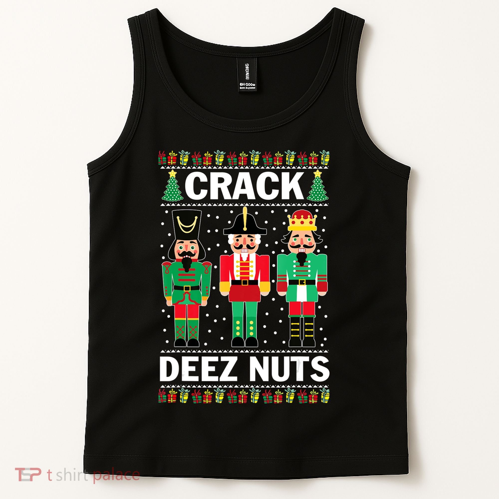Crack Deez Nuts Christmas Tank Top