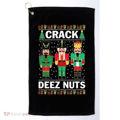 Crack Deez Nuts Christmas Golf Towel
