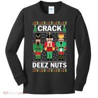 Crack Deez Nuts Christmas Kids Long Sleeve Shirt thumb 0