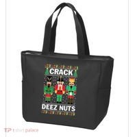 Crack Deez Nuts Christmas Tote Bag thumb 3