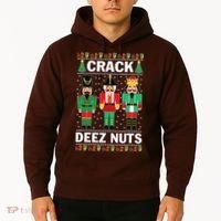 Crack Deez Nuts Christmas Hoodie thumb 2