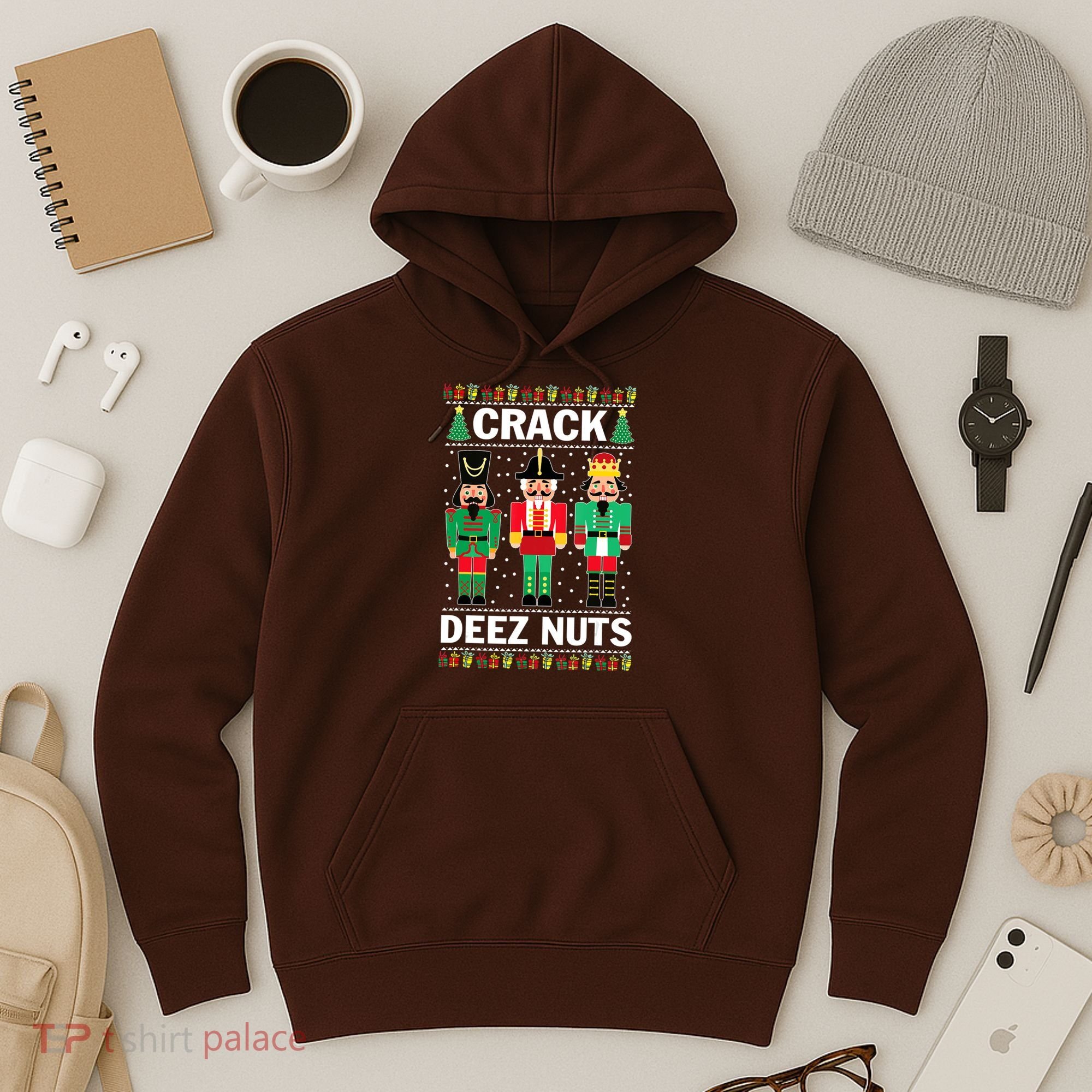 Crack Deez Nuts Christmas Hoodie