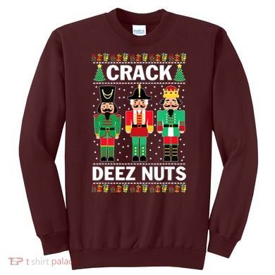 Crack Deez Nuts Christmas Sweatshirt