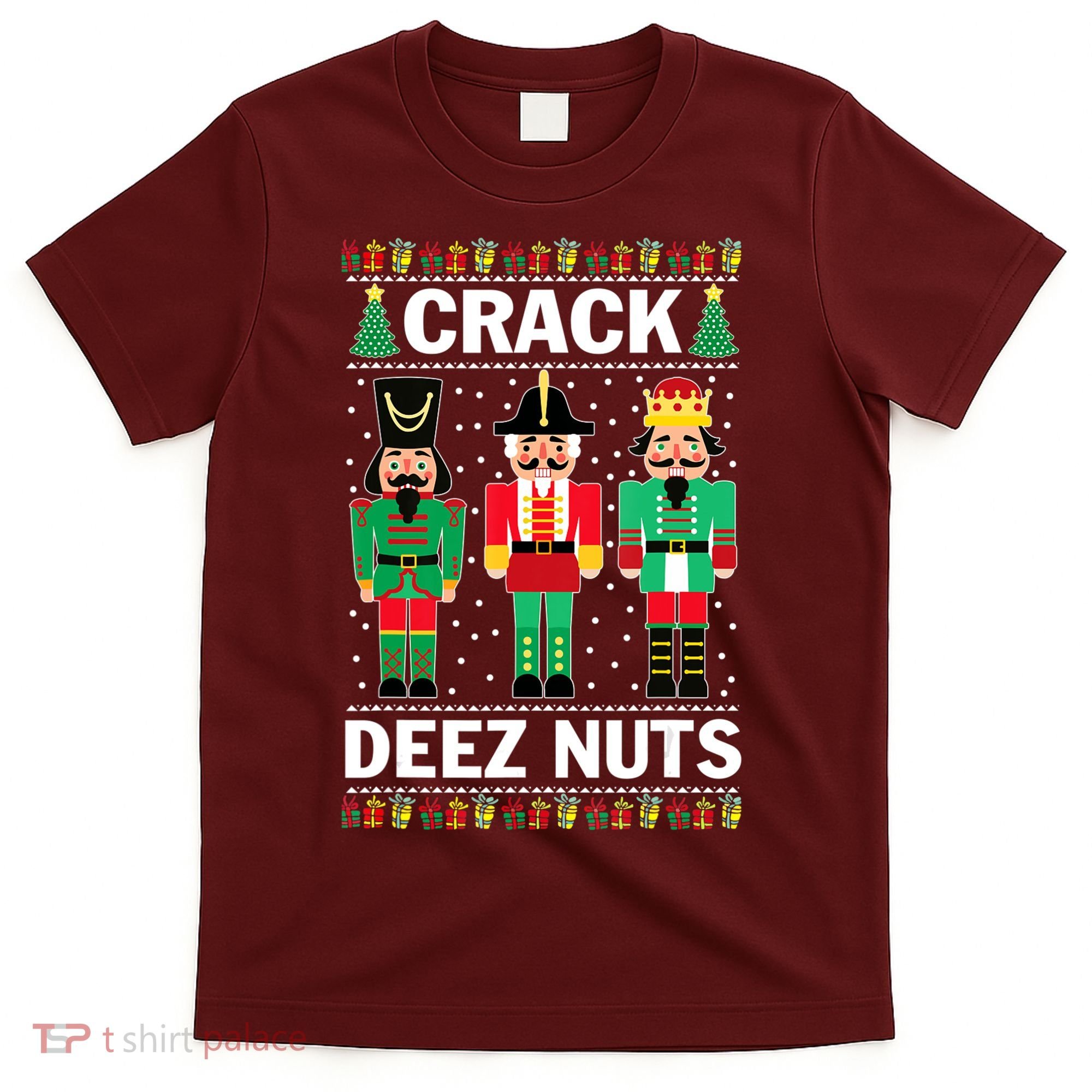 Crack Deez Nuts Christmas T-Shirt