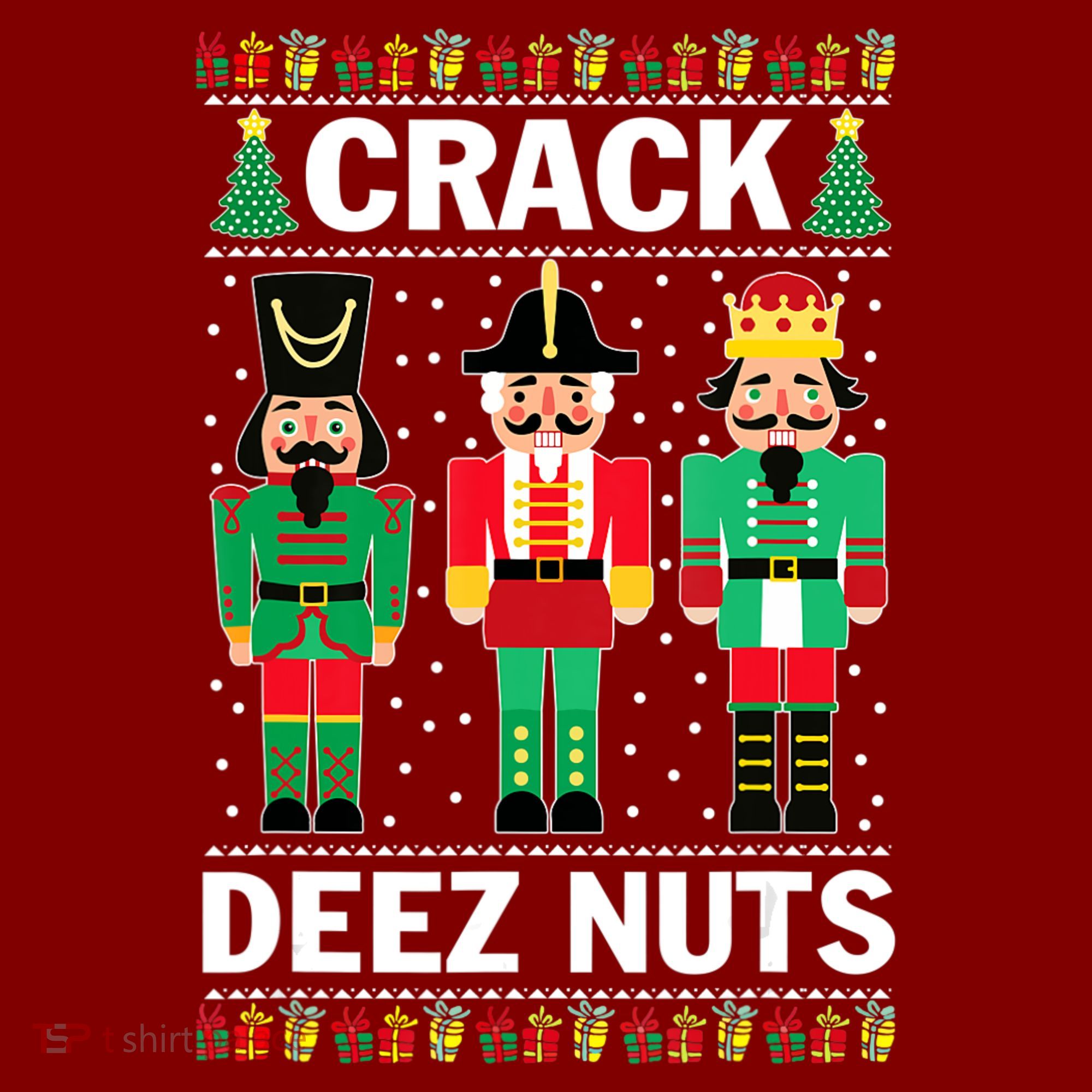 Crack Deez Nuts Christmas Beanie