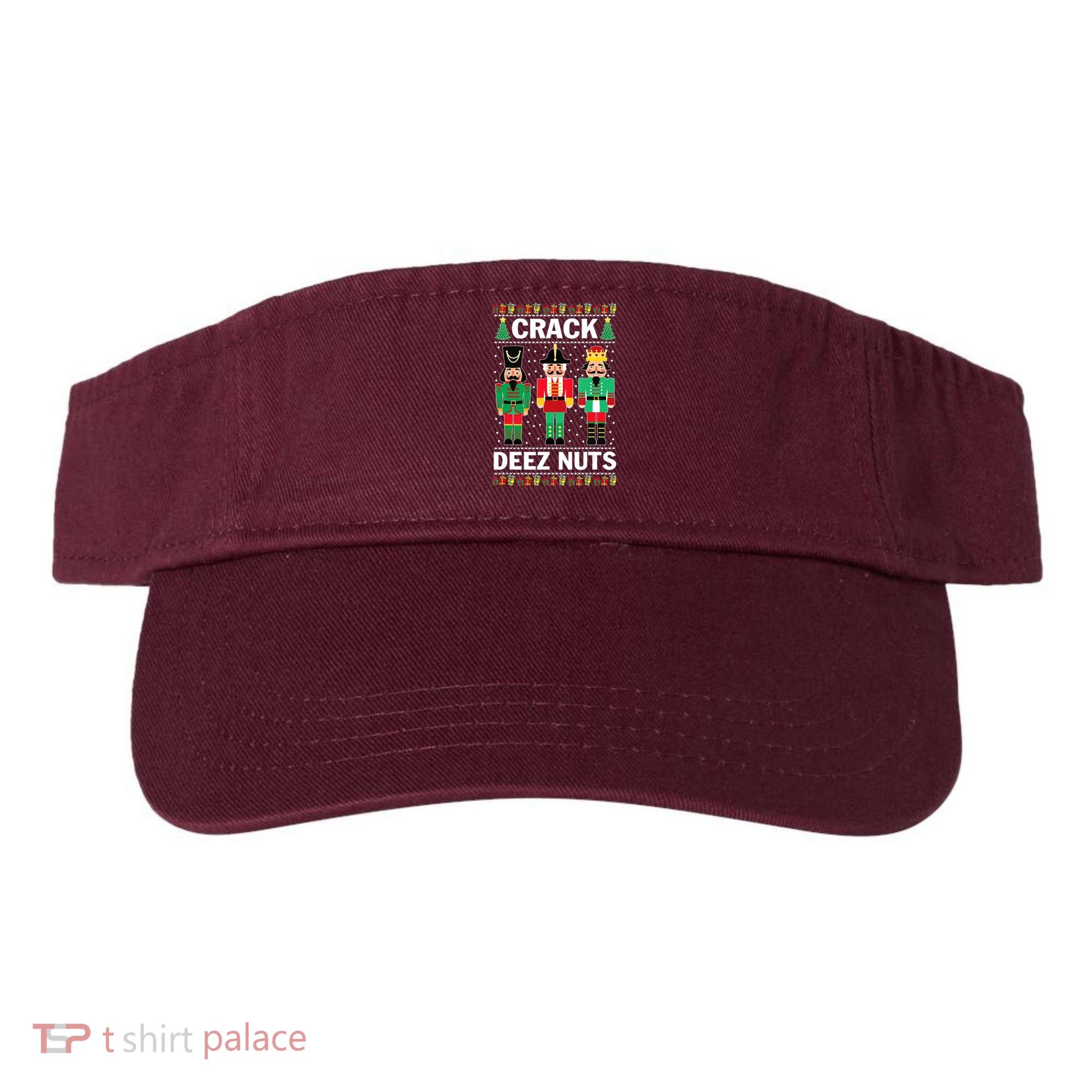 Crack Deez Nuts Christmas Visor