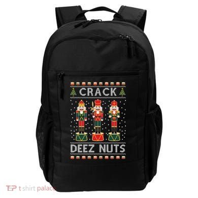 Crack Deez Nuts Funny Ugly Christmas Backpack