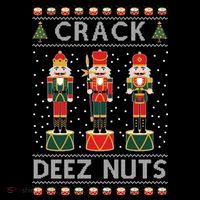 Crack Deez Nuts Funny Ugly Christmas Bucket Hat thumb 4