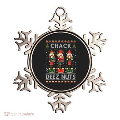 Crack Deez Nuts Funny Ugly Christmas Ornament
