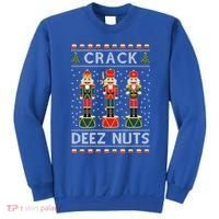 Crack Deez Nuts Funny Ugly Christmas Sweatshirt thumb 0