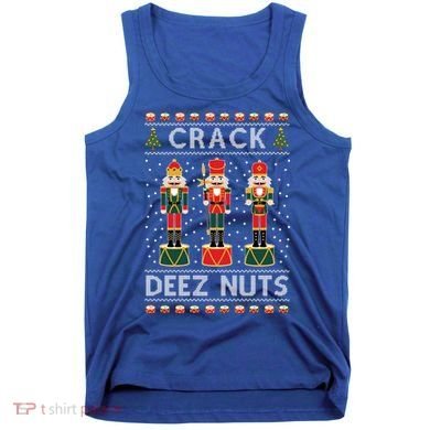 Crack Deez Nuts Funny Ugly Christmas Tank Top