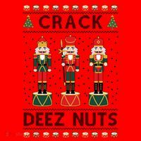 Crack Deez Nuts Funny Ugly Christmas Santa Hat thumb 1