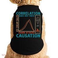 Correlation Does Not Imply Causation Shark Attacks Ice Cream Gift Doggie Tank thumb 0
