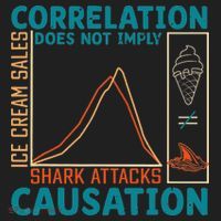 Correlation Does Not Imply Causation Shark Attacks Ice Cream Gift Tumbler thumb 3