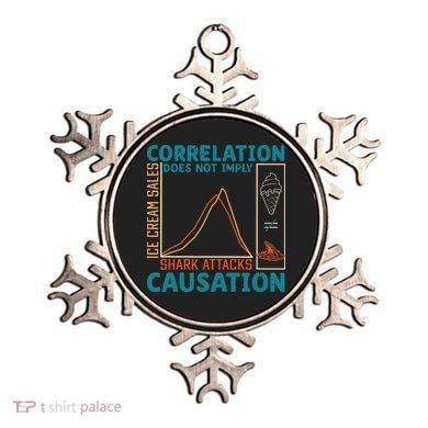 Correlation Does Not Imply Causation Shark Attacks Ice Cream Gift Ornament