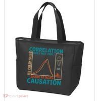 Correlation Does Not Imply Causation Shark Attacks Ice Cream Gift Tote Bag thumb 3